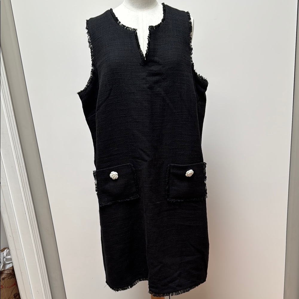 Karl Lagerfeld Black Sleeveless Dress